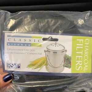 Classic Clear 2 Replacement Filters for Kitchen Compost Pail